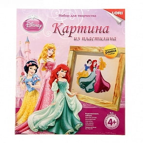 Объёмная картина из пластилина Принцессы Дисней (LORI, Пкд-004LR)
