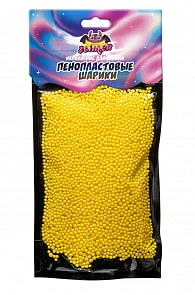 Наполнение для слайма Пенопластовые шарики, 2 мм, желтый (Волшебный мир, SSS30-04)