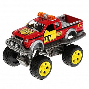 Джип с большими колесами Авто Ралли, металлическая, инерционная, открываются двери, свет и звук (Технопарк, CT10-041-3(WB)