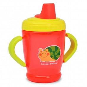 Поильник обучающий с мягким носиком, красный, 260 мл (Canpol, 21/600_250930120)