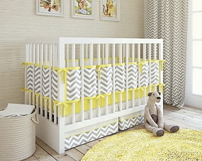 Набор постельного белья для новорожденного – ZigZag, 5 предметов, yellow (Shapito, 1621-sh)