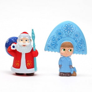 Набор для купания Маша-Снегурочка и Дед Мороз (м/ф «Маша и медведь») (Играем вместе, 184R-PVCsim)