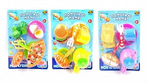 Набор посуды и продуктов Помогаю Маме, 3 вида (ABtoys, PT-00365-no) (ассортимент)