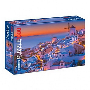 Пазл Premium 1000 элементов – Санторини (Hatber, 1000ПЗ2-17563)