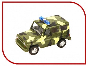 Инерционная машина УАЗ Hunter хаки 23 см., свет, звук, открываются двери (Play Smart, Р40510)