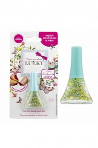 Лак для ногтей Peel-off, серии Конфетти-Микс, голубой, золотистый со звездочками, 5,5 мл (1toy, Т16754)