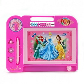 Магнитная доска «Принцессы Дисней» для рисования, черно-белая, счеты (Играем вместе, HS907-Rsim)