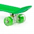 Доска роликовая зелёная с зелёными колёсами 66 см  - миниатюра №2