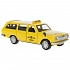 Машина Такси Волга ГАЗ-2402 12 см желтая двери и багажник открываются металлическая  - миниатюра №3