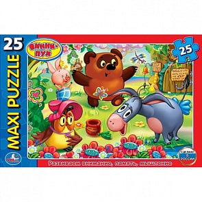 Макси-пазл – Винни Пух, 25 деталей (Умка, 4690590114353sim)