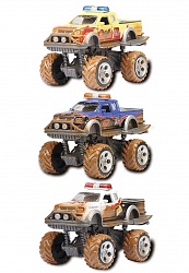 Внедорожник - Rally Monster из серии Имитация грязи, 15 см, 3 вида (Dickie Toys, 3742010) - миниатюра