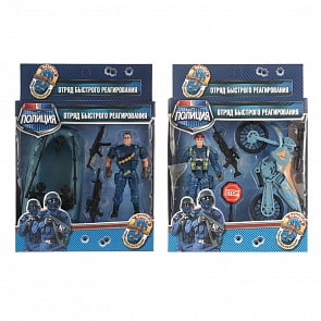 Набор полиции - Отряд быстрого реагирования, солдатик с оружием (Играем вместе, 1710Y366-R) (ассортимент)