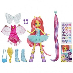 Кукла пони Fluttershy с крылышками и аксессуарами. My Little Pony «Equestria Girls» (HASBRO, a4120-a3995h)
