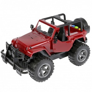 Инерционная машина - Джип, 22 см, свет, звук, открываются двери (Технопарк, WY390A)