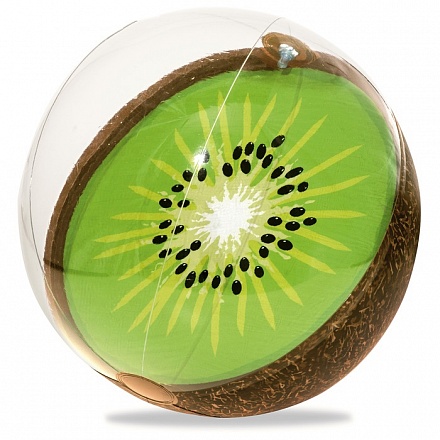 Надувной мяч из серии Фрукты, 46 см., от 2 лет, 3 дизайна: апельсин, клубника, киви 