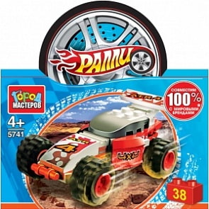 Конструктор Город Мастеров - Ралли: спорткар, 38 деталей (Город Мастеров, 5741-BL)