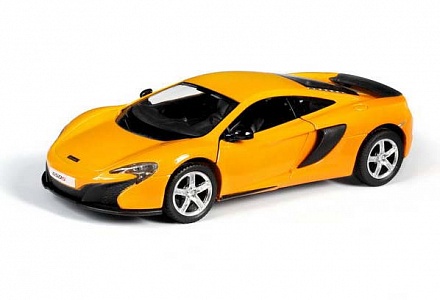 Металлическая инерционная машина - McLaren 650S, 1:32, желтый 