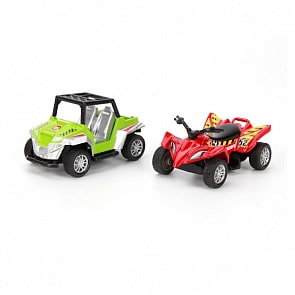 Металлическая модель - Квадроцикл/Багги, 7,5 см (Технопарк, 6688-9-11sim)