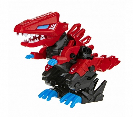 Сборная модель RoboLife - Робо-тираннозавр, красный, 47 деталей, движение, звук 