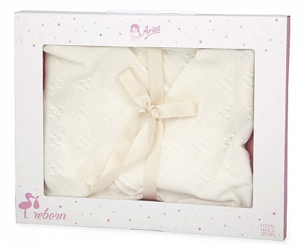 Одеяло-конверт для куклы, белый, 54 х 68 см 