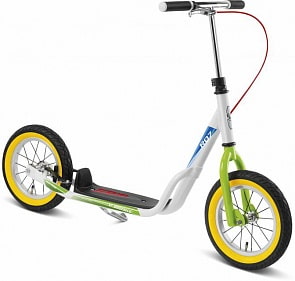 Двухколесный самокат Puky R 07L, white/kiwi белый/салатовый (Puky, 5419)