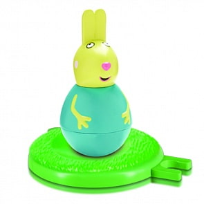 Фигурка-неваляшка Weebles «кролик Ребекка» тм Peppa Pig (Росмэн, 28803ros)