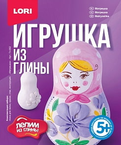 Игрушка из глины – Матрешка (Lori, Гл-002)