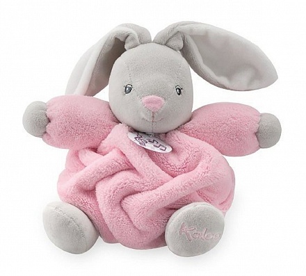 Музыкальная игрушка Плюм – розовый заяц. 18 см 