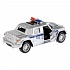 Машина металлическая Бронемашина Полиция, длина 12 см, свет и звук, инерционная  - миниатюра №3