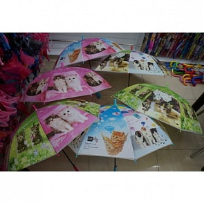 Зонт детский - Питомцы, матовый, 50 см (UMT50-CATsim)