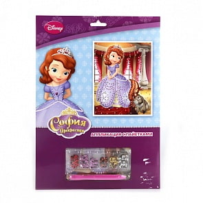 Набор для творчества Disney София - Аппликация из пайеток, 3 дизайна (Multiart, SQC-EP100-SFsim)