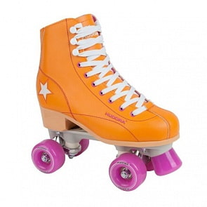 Ролики Rollschuh Roller Disco, размер 38, цвет – оранжево-лиловый/orange-lila (Hudora, 13203)