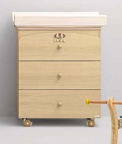 Пеленальный столик А.166 Dado, беленный (Mibb, 00-0013025)