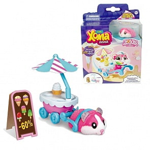 Игровой набор - Хома Дома: Тележка-холодильник для мороженого, розовый хомяк (Zuru, Т12494)