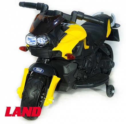 Детский электромотобайк ToyLand Moto JC 918 желтого цвета