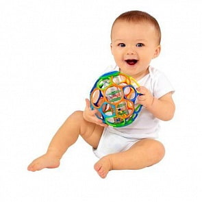 Мячик «Oball с погремушкой» от 0 мес. (Oball, 81030st) 
