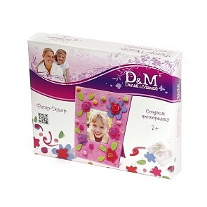 Набор для фоторамки «Цветочные Узоры», фетр (Docha&Mama, 9020)