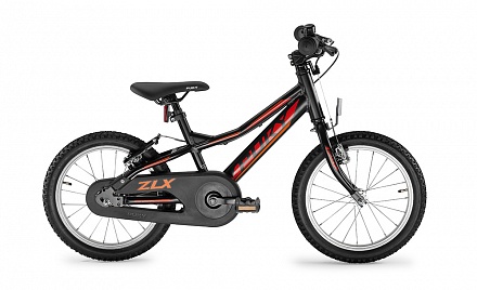 Двухколесный велосипед ZLX 16 1F Alu, цвет - Black Чёрный 