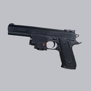 Пистолет с лазерным прицелом, пульками (1B01450)