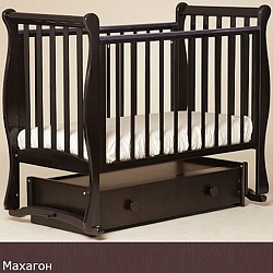 Кровать детская Лель АБ 21 Лаванда маятник универсальный, махагон (Лель, LIEL-АБ 21_махагон) - миниатюра