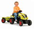 Трактор педальный Smoby XL CLAAS, с прицепом  - миниатюра №1