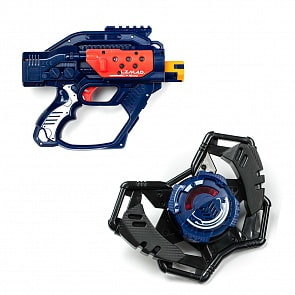 Одиночный набор Экстрим из серии Lazer Mad с бластером, мишенью и держателем для мишени (Silverlit, 86870)