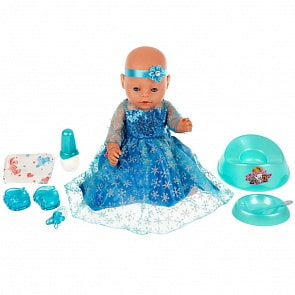 Пупс функциональный Елена 45 см пьет писает плачет с аксессуарами (Карапуз, BL009-PRN-35604)