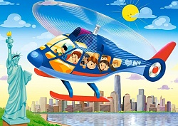 Пазлы Castorland – Полет на вертолете над Нью-Йорком, 60 элементов (Castorland, B-066063) - миниатюра