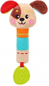 Пищалка с силиконовым прорезывателем Собачка (Жирафики, 939701)