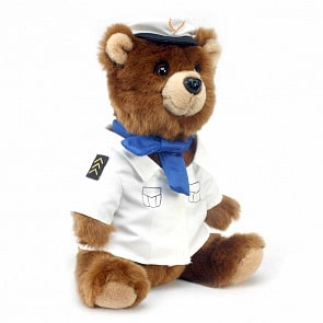 Мягкая игрушка – Медведь-пилот, 25 см (Hansa, 4032)