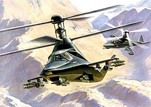 Модель для склеивания - Вертолёт Ка-58 Чёрный призрак (Звезда, 7232з)