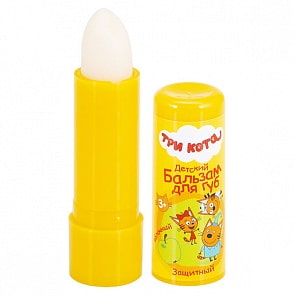 Детский бальзам для губ - Три кота - Яблочный с оливковым маслом (Галант-Косметик, Gk-113/3)