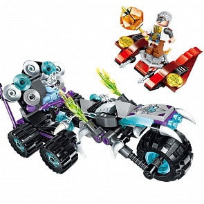 Конструктор Creation of the Gods - Шумный Харлей, с фигурками и аксессуарами, 210 деталей (Enlighten Brick, BRICK2207)