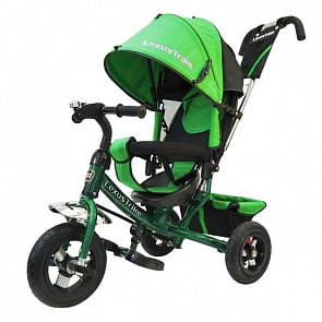 Велосипед 3-колесный Lexus Trike, колеса Eva 10 и 8 ", регулируемая спинка, задний тормоз, цвет - зеленый (Lexus Trike, 950-N108-GREENsim)